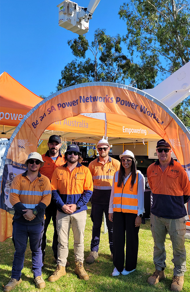 Our crew prepare for the West Torrens Touch A Truck event